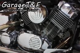 ドラッグスター400　エレメントカバー(メッキ)