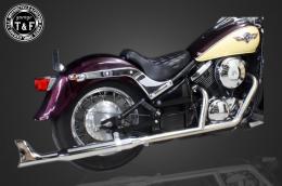 バルカン400　2in1クラシックマフラー(ステンレス)タイプ4