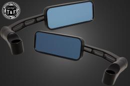 スクエアサイドミラー(ブラック)スイングタイプ(左右セット)