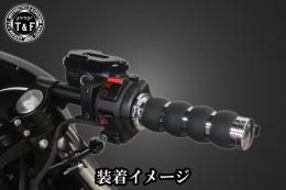 フラットエンドグリップ(1インチ専用)メッキ