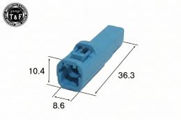 050型　2極カプラー&端子セット(オス)　