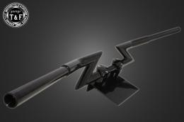 極太Zバーハンドル(ナロータイプ)　4インチ(ブラック)25.4mm