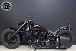 ドラッグスター400　カスタムフェンダー用サドルバックサポートステー(サイドナンバーKIT非対応)