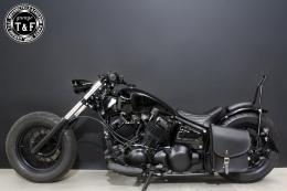 ドラッグスター400　カスタムフェンダー用サドルバックSET(サイドナンバーKIT対応品)