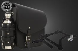 ドラッグスター400　カスタムフェンダー用サドルバック&ポータブルガソリン缶SET(サイドナンバーKIT対応品)