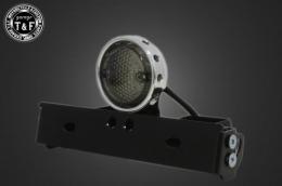 シーシーバー用ナンバーブラケットKIT & ドリルドアイテールランプ(ポリッシュ)スモークレンズ