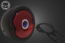 シーシーバー用ナンバーブラケットKIT & DUOテールランプブルードット付き(スタンダード)ブラック