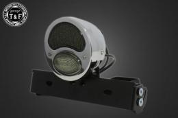 シーシーバー用ナンバーブラケットKIT & DUOテールランプ(デュアル)メッキ(スモークレンズ)