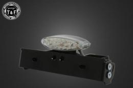 シーシーバー用ナンバーブラケットKIT & スモールスネークアイテールランプ(クリアーレンズ)