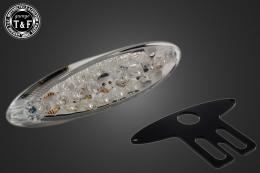 シーシーバー用ナンバーブラケットKIT & スモールスネークアイテールランプ(クリアーレンズ)