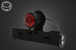 シーシーバー用ナンバーブラケットKIT & サンレイズテールランプ(ブラックリング)