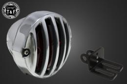 シーシーバー用ナンバーブラケットKIT & バードゲージテールランプ(スモールタイプ)ポリッシュ/ポリッシュ