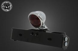 シーシーバー用ナンバーブラケットKIT & ブレットテールランプ(メッキ)