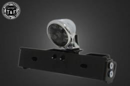 シーシーバー用ナンバーブラケットKIT & ブレットテールランプ(メッキ)スモークレンズ