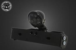 シーシーバー用ナンバーブラケットKIT & ブレットテールランプ(ブラック)スモークレンズ