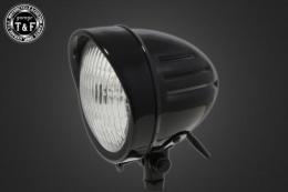 4.5インチスリットヘッドライト(ブラック)クラシックレンズ仕様(クリアー)+各種ステーSET