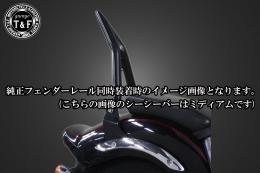 ドラッグスター1100/クラシック　極太φ38シーシーバー(ミディアム)ブラック　純正フェンダー専用