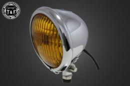 4.5インチベーツライト(オールメッキ)イエローレンズ仕様+各種ステーSET