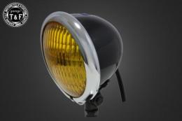 4.5インチベーツライト(メッキ/ブラック)イエローレンズ仕様+各種ステーSET