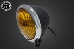 4.5インチベーツライト(メッキ/マットブラック)イエローレンズ仕様+各種ステーSET