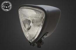 トライアングルヘッドライト(オールマットブラック)クリアーレンズ仕様+各種ステーSET