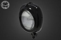 エレクトロライン54レプリカヘッドライト(ブラック)クリアーレンズ仕様+各種ステーSET