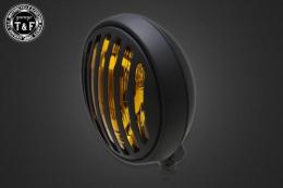 5.75インチマスクドヘッドライト(マットブラック)イエローレンズ仕様+各種ステーSET