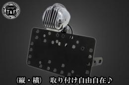 サイドナンバーKIT & マイクロフォンテールランプ(ポリッシュ)　各車種専用取り付けステー付き