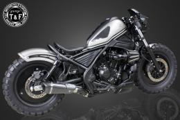 レブル250　コンバットマフラー(カーボン柄)シングルKIT