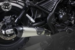 レブル250　コンバットマフラー(シルバー)シングルKIT