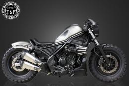 レブル250　コンバットマフラー(シルバー)ツインKIT