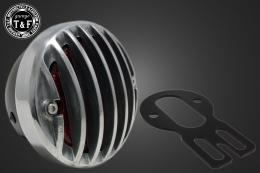 サイドナンバーKIT & バードゲージテールランプ(ラージタイプ)ポリッシュ　各車種専用取り付けステー付き