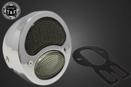 サイドナンバーKIT & DUOテールランプ(デュアル)メッキ(スモークレンズ)　各車種専用取り付けステー付き