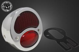 サイドナンバーKIT & DUOテールランプ(デュアル)メッキ　各車種専用取り付けステー付き