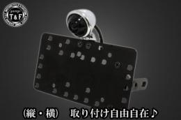 サイドナンバーKIT & ブレットテールランプ(メッキ)スモーククラシックレンズ　各車種専用取り付けステー付き