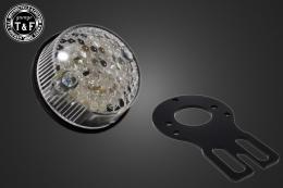 サイドナンバーKIT & 丸型テールランプ(LED)クリアーレンズ　各車種専用取り付けステー付き