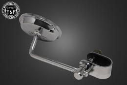 3インチラウンドミラー(ハンドルクランプ式)メッキ