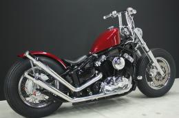 ドラッグスター400　アップステンレストランペットマフラー(ステンレス)