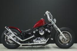 ドラッグスター400　アップステンレストランペットマフラー(ステンレス)