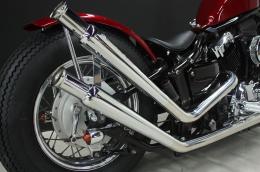 ドラッグスター400　アップステンレストランペットマフラー(ステンレス)