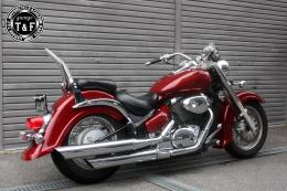 イントルーダー400クラシック　極太φ38シーシーバーショート(メッキ)純正フェンダー専用