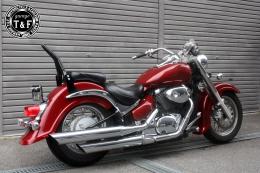 イントルーダー400クラシック　極太φ38シーシーバーショート(ブラック)純正フェンダー専用