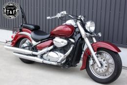 イントルーダー400クラシック　極太φ38シーシーバーロング(ブラック)純正フェンダー専用