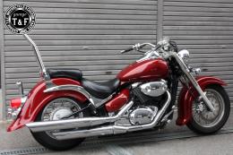 イントルーダー400クラシック　極太φ38シーシーバーロング(メッキ)純正フェンダー専用