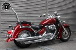 イントルーダー400クラシック　極太φ38シーシーバーロング(メッキ)純正フェンダー専用