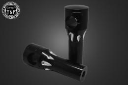 スティード400　ステルスハンドルポスト4インチ(ブラック)