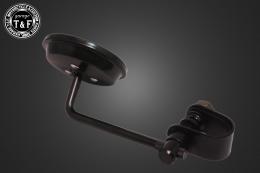 3インチラウンドミラー(ハンドルクランプ式)ブラック