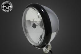 5.75インチベーツライト(ブラックリム/メッキボディ)クリアーレンズ仕様+各種ステーSET