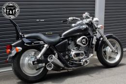 マグナ250　極太φ38シーシーバーショート(ブラック)純正フェンダー専用