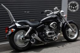 マグナ250　極太φ38シーシーバーロング(メッキ)純正フェンダー専用